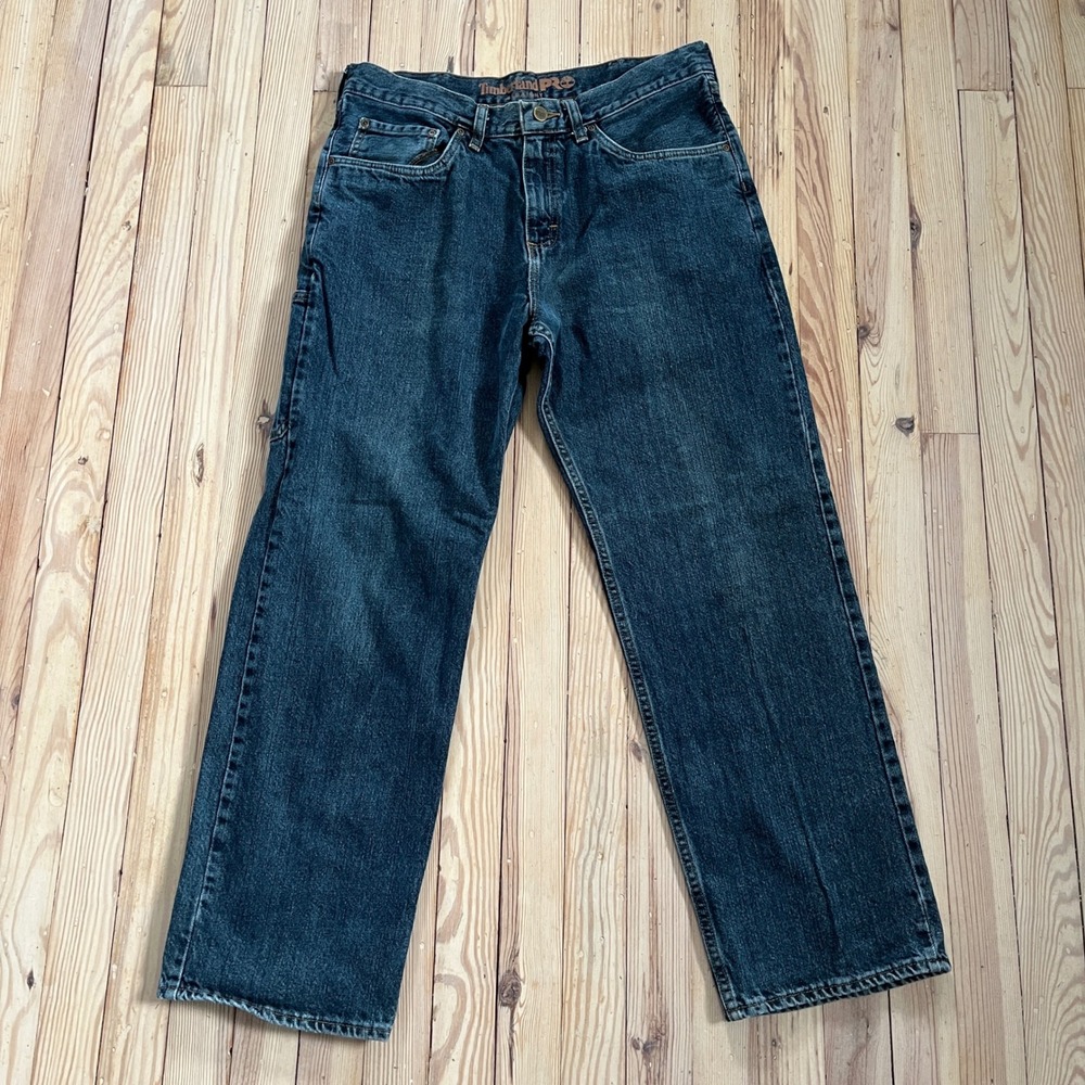Timberland PRO Men's‎ Straight Fit Dark Wash Denim Jeans 34x30 Workwear Utility